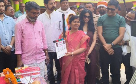 वेब सीरीज "परगना" का मुहूर्त राज्यसभा सांसद डॉक्टर संगीता बलवंत ने किया