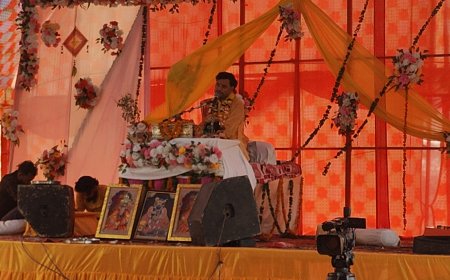 ग्राम कुम्हा में शिव मंदिर पुनर्निर्माण के बाद भागवत कथा का भव्य आयोजन, 16 मई को विशाल भंडारा