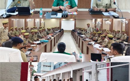 गोष्ठी के उपरान्त पुलिस लाइन का भ्रमण/निरीक्षण कर सम्बन्धित को दिया आवश्यक निर्देश