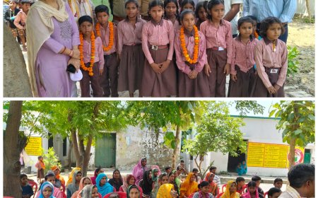 करोरा विद्यालय में समाजसेवी रवि वर्मा ने 83 जरुरत मंद बच्चों को सैंडल वितरित किए