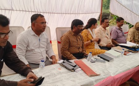 ग्राम पंचायत जदवापुर में चकबंदी प्रक्रिया धारा 6 को लेकर हुई बैठक  ग्राम प्रधान की मौजूदगी में चकबंदी प्रक्रिया खत्म करने किसानों ने की मांग