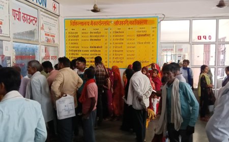 संयुक्त चिकित्सालय सिरौलीगौसपुर में मरीजों की उमडी भीड़