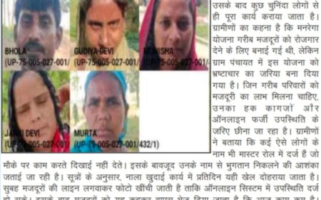 पचपेड़वा विकासखंड में मनरेगा में बड़ा खेल! फर्जी ऑनलाइन अटेंडेंस से सरकारी धन की बंदरबांट, गरीब मजदूरों का हक छीना गया