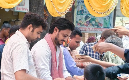 टिकैतनगर में चतुर्थ भंडारे का भव्य आयोजन, देर रात तक चलता रहा प्रसाद वितरण