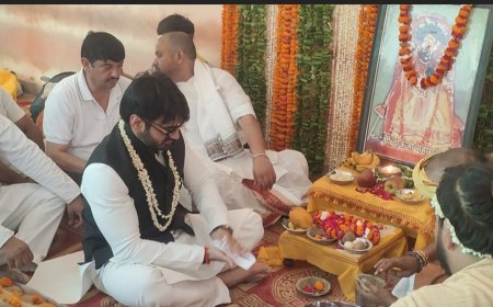मथुरा में श्रीकान्त त्यागी का भव्य स्वागत, दाऊजी महाराज के दर्शन कर किया बड़ा राजनीतिक ऐलान