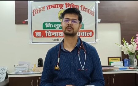 विश्व तम्बाकू निषेध दिवस पर नारायणी हॉस्पिटल में निःशुल्क स्वास्थ्य शिविर