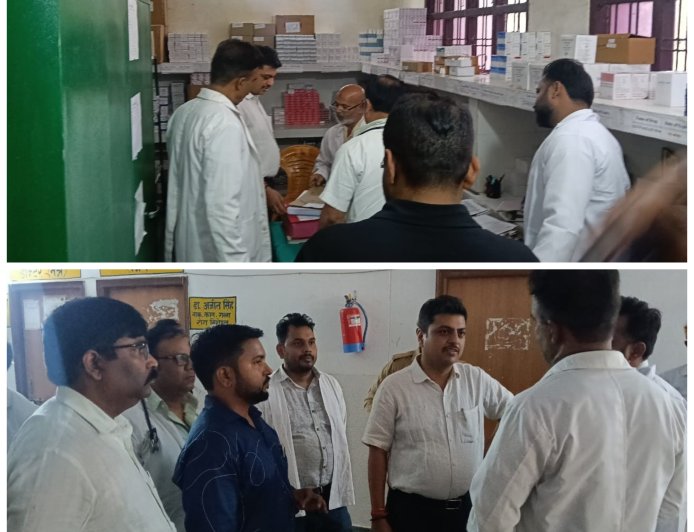 जिलाधिकारी ईशान प्रताप सिंह ने संयुक्त चिकित्सालय सिरौलीगौसपुर का औचक निरीक्षण किया