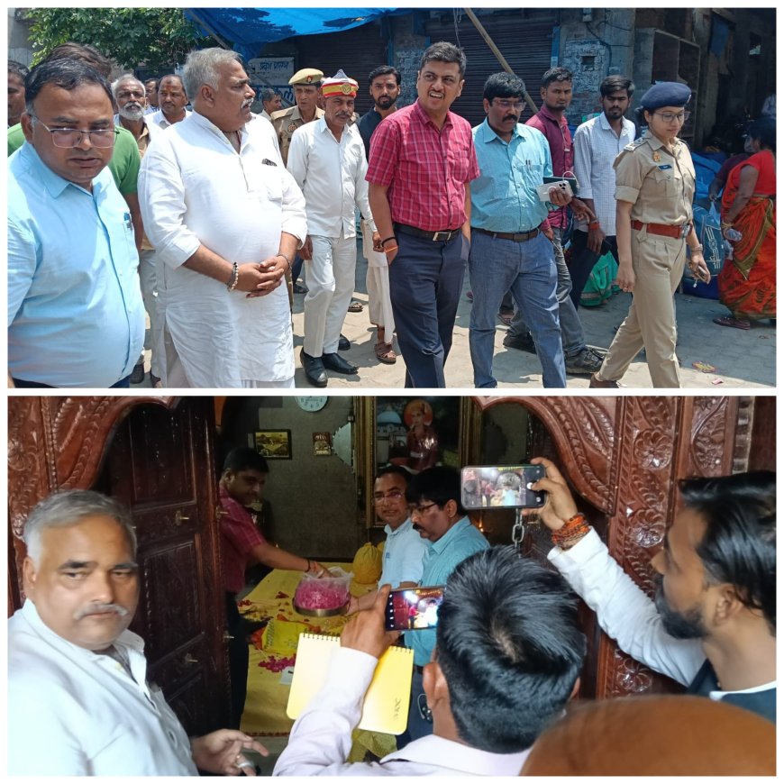जिला अधिकारी ईशान प्रताप सिंह ने बडे बाबा की समाधि पर माथा टेक विश्व मानव कल्याण की कामना किया