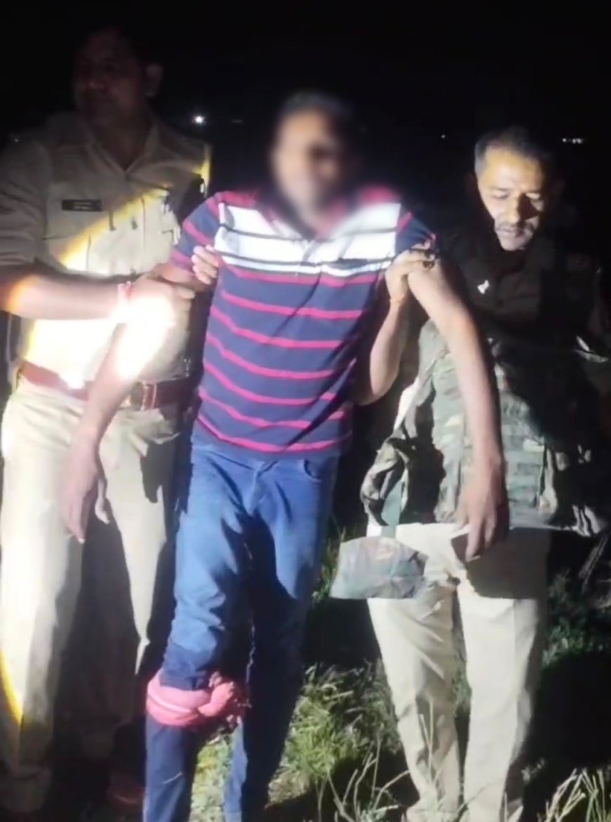 थाना सादात पुलिस द्वारा पुलिस मुठभेड़ में 25000/- रुपए का इनामिया 01  अभियुक्त  गिरफ्तार