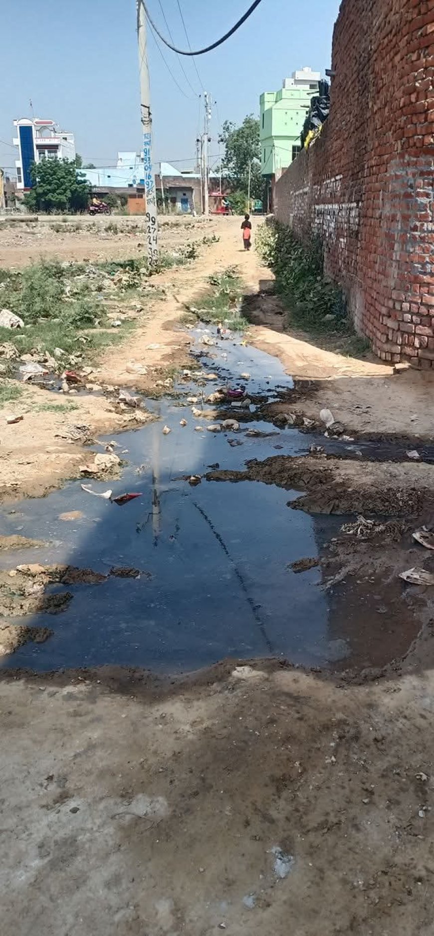 सात 7 साल से न सड़क व नालियों का निर्माण ,गणेश नगर कॉलोनी में बरसात से हो रहा जलभराव ,नाला एवं सड़क बनाये जाने की उठी मांग