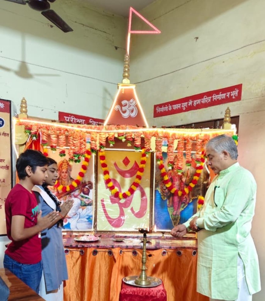 विश्व रेड क्रॉस दिवस पर सरस्वती शिशु मंदिर में जागरूकता कार्यक्रम आयोजित
