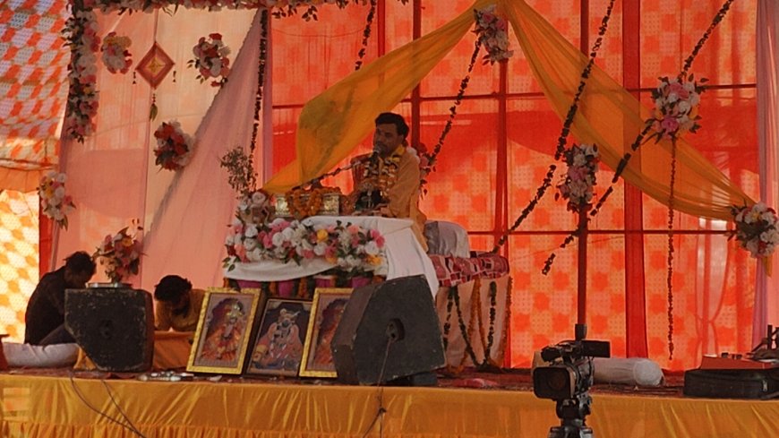 ग्राम कुम्हा में शिव मंदिर पुनर्निर्माण के बाद भागवत कथा का भव्य आयोजन, 16 मई को विशाल भंडारा