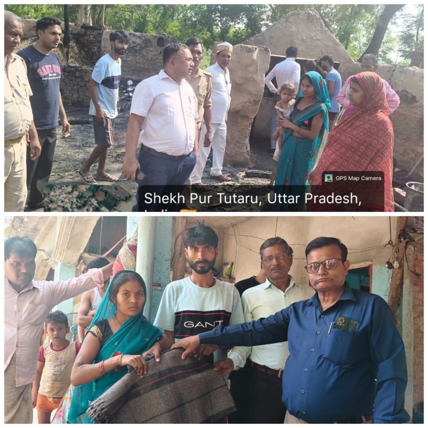 बीती रात तहसील सिरौलीगौसपुर क्षेत्र के ग्राम अल्पी पुरवा मजरे शेषपुर टुटरु में अज्ञात कारणों से लगी आग हजारों रुपये का सामान गृहस्थी जल कर राख