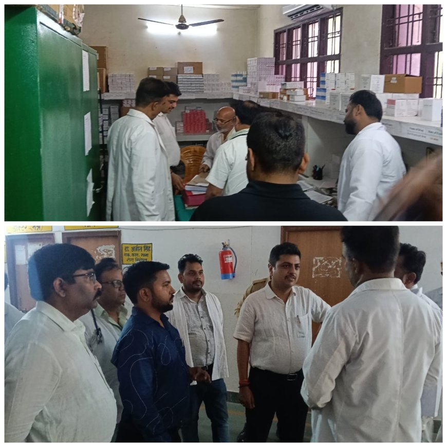 जिलाधिकारी ईशान प्रताप सिंह ने संयुक्त चिकित्सालय सिरौलीगौसपुर का औचक निरीक्षण किया
