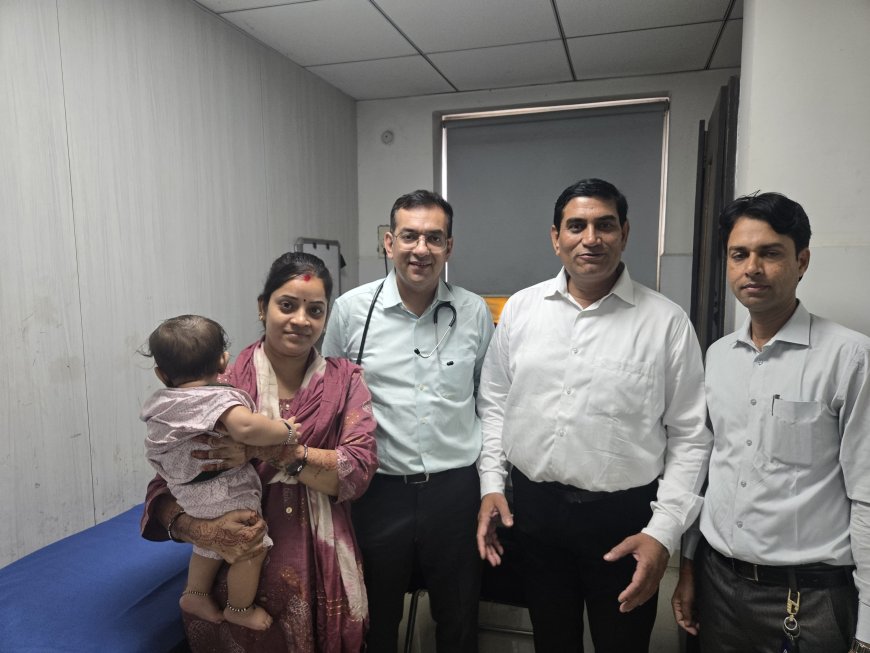 शाही ग्लोबल हॉस्पिटल में गर्भस्थ शिशु के हृदय रोग का सफल उपचार, जन्म के बाद पूरी तरह स्वस्थ मिला बच्चा