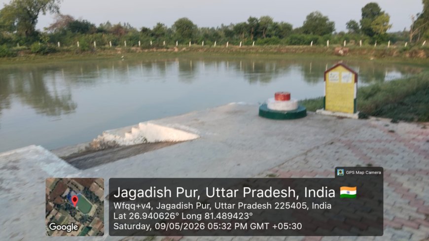 सिरौलीगौसपुर के 39 अमृत सरोवर तालाबों में ग्राम प्रधानों के माध्यम से जानवरों पशु पक्षियों हेतु पानी भरवाया गया