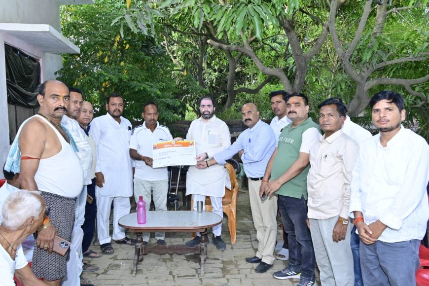 सरयू में डूबे युवक के परिजनों से मिले राज्यमंत्री, बंधाया ढांढस