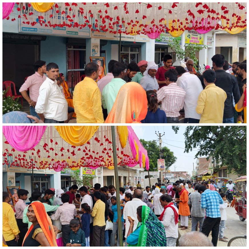 बडे बाबा जगजीवन दास साहेब के दरबार में उमडा आस्था का जन सैलाव,मधनापुर धाम आश्रम पर हजारों श्रद्धालुओं ने भन्डारे में प्रसाद ग्रहण कर अपने को कृतार्थ किया