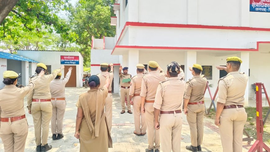 विश्व तम्बाकू निषेध दिवस पर पुलिस लाइन, पुलिस कार्यालय, समस्त थानों एवं चौकियों में तम्बाकू सेवन एवं धूम्रपान न करने की दिलाई गई शपथ