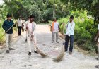 केन्द्र सरकार के कार्यकाल के 12 वर्ष पूर्ण होने पर गांवों में चला स्वच्छता अभियान