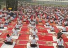 गोरखपुर में महंत दिग्विजयनाथ पार्क पर भव्य योग दिवस आयोजन, हजारों लोगों ने किया योगाभ्यास