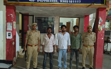 थाना कोतवाली कर्वी अन्तर्गत मंदाकिनी पुल के पास चाकू मारकर हत्या करने वाले 03 आरोपी अभियुक्त गिरफ्तार