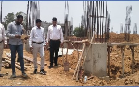 जनपद में निर्माणाधीन ’मुख्यमंत्री मॉडल कम्पोजिट विद्यालय परियोजना’ का स्थलीय निरीक्षण किया गया