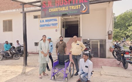 शिवशरण भगवती प्रसाद सेवा संस्थान द्वारा  व्हीलचेयर का किया गया दान ।।