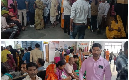 संयुक्त चिकित्सालय सिरौलीगौसपुर की ओ पी डी में मरीजों की उमडी भीड़, 945 मरीजों के स्वास्थ्य का परीक्षण कर दवायें दी गई।