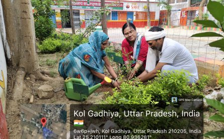 विश्व पर्यावरण दिवस पर परिषदीय विद्यालयों में चला ‘एक पेड़ मां के नाम’ अभियान