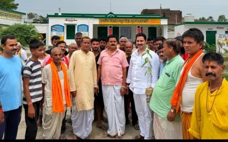पर्यावरण संरक्षण का संदेश लेकर गांव पहुंचे राहुल अवस्थी