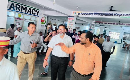 मुख्य चिकित्सा अधिकारी डॉ रंजन गौतम ने संयुक्त चिकित्सालय सिरौलीगौसपुर व सी एच सी का निरीक्षण किया