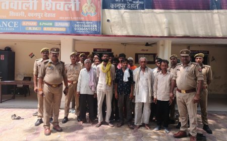 कानपुर देहात के शिवली पुलिस की बड़ी कार्रवाई, 15 फरार वारंटी गिरफ्तार
