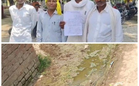 सम्पूर्ण समाधान दिवस में अकोंहरा मजरे उदवत नगर के ग्रामीणों ने जिलाधिकारी से नाली में जलभराव की समस्या से निजात दिलाने की मांग की