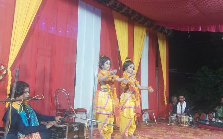 राष्ट्रीय बाल कलाकारों ने भजन संध्या में जलवा बिखेरा