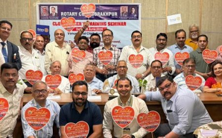 रोटरी क्लब गोरखपुर की क्लब पदाधिकारी प्रशिक्षण संगोष्ठी सम्पन्न, सेवा और नेतृत्व पर मिला मार्गदर्शन