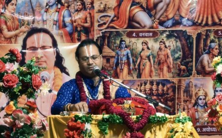 मंझेला में संगीतमय श्रीराम कथा का भव्य आयोजन, तीसरे दिन प्रभु की बाल लीलाओं पर झूमे श्रद्धालु