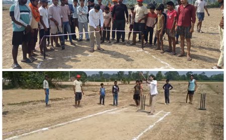 खोर एत्मादपुर में एक दिवसीय क्रिकेट टूर्नामेंट का आयोजन किया गया
