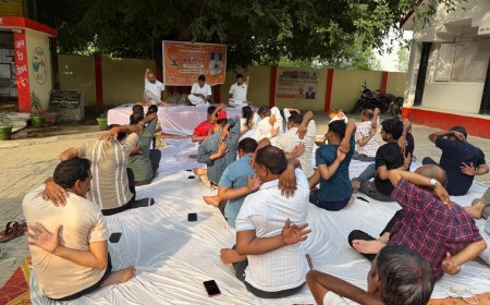 योग दिवस पर तहसील, ब्लाक,सी एच सी पर विभिन्न योग कार्यक्रम आयोजित किए गए