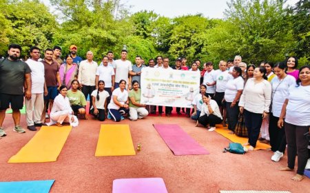 योग से जन-जागरूकता का संदेश, अनेक संस्थाओं ने मिलकर मनाया अंतर्राष्ट्रीय योग दिवस
