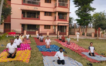 अन्तर्राष्ट्रीय योग दिवस" के अवसर पर "योगा एक धरती एक स्वास्थ"  के विचार के साथ मनाया गया।