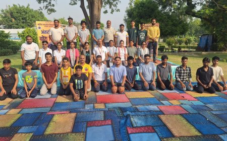 अखिल भारतीय विद्यार्थी परिषद बाराबंकी नगर द्वारा अंतर्राष्ट्रीय योग दिवस पर योग कार्यक्रम आयोजित