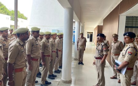 रिक्रूट आरक्षियों को पुलिस अधीक्षक कार्यालय का भ्रमण कराया गया