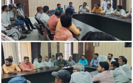 संचारी रोगों के रोकथाम को लेकर ब्लाक सभागार में बी डी ओ की अध्यक्षता एंव सी एच सी अधीक्षक के संयोजन में बैठक हुई