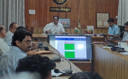 जिलाधिकारी ने निर्माण कार्यों की समीक्षा कर दिए कड़े निर्देश: CMIS पोर्टल पर 'पिंक श्रेणी' के कार्यों को तत्काल 'ग्रीन श्रेणी' में लाएं कार्यदायी संस्थाएं