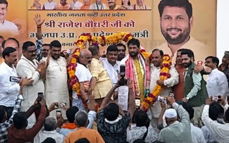 प्रदेश महामंत्री बनने के बाद पहली बार मथुरा पहुंचे विधायक राजेश चौधरी, वृंदावन कट पर हुआ ऐतिहासिक स्वागत