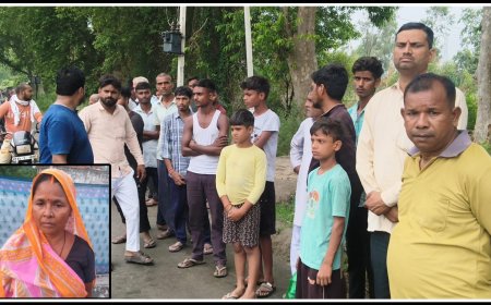 सड़क हादसे में 62 वर्षीय अधेड महिला की मौत पुलिस ने शव पोस्टमार्टम को भेजा