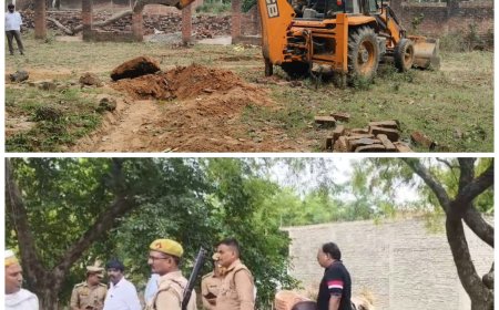 मीरापुर पटटी गांव में हिन्दू मरघट की जमीन से अस्थाई अतिक्रमण हटवाया गया