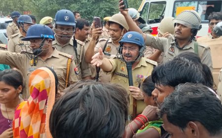 पॉलिटेक्निक छात्र की मौत पर बवाल, शव रखकर जाम के दौरान पथराव, कई पुलिसकर्मी घायल