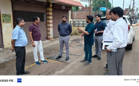 रामजानकी नगर जल निकासी परियोजना: नगर आयुक्त ने किया निरीक्षण, निर्माण कार्य में तेजी लाने के निर्देश